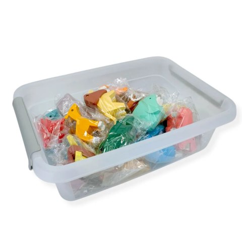 Magnetyczne zwierzaki puzzle 3D Half Toys - 24 szt. 3+