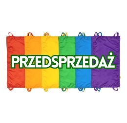 Mini chusta animacyjna 100 x 60 cm zestaw 6 sztuk kolory tęczowe