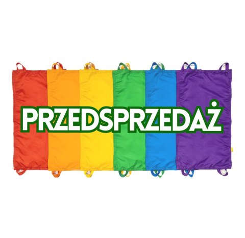Mini chusta animacyjna 100 x 60 cm zestaw 6 sztuk kolory tęczowe
