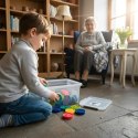 Puzzle sensoryczne Karuzela emocji 36 el. - Mom's Care 1+