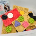 Sensoryczna tęcza - zestaw puzzli sensorycznych - dotyk, kształt - 45 el. 1+