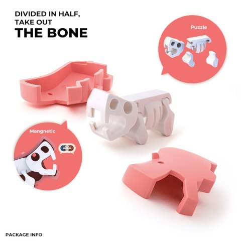 Zabawki magnetyczne 3D dla dzieci safari hipopotam i krokodyl - Half Toys 3+