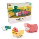Zabawki magnetyczne 3D dla dzieci safari hipopotam i krokodyl - Half Toys 3+