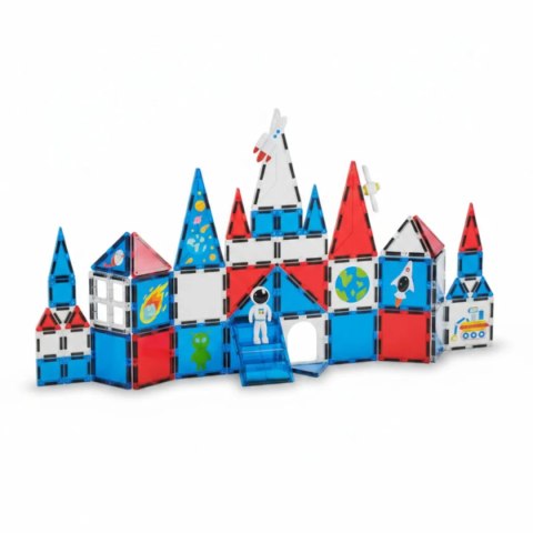 Klocki magnetyczne kosmiczne zestaw 60 elementów - 3+
