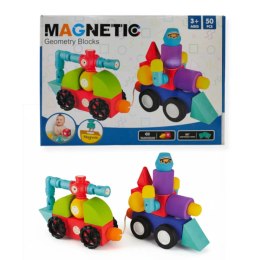 Klocki magnetyczne piankowe EVA 50 el. - 3+