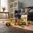 Klocki magnetyczne plac budowy 50 el. przezroczyste - Magnetic Tiles 3+
