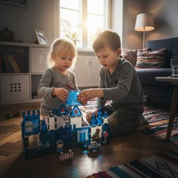 Klocki magnetyczne policja 42 el. - Magnetic Tiles 3+