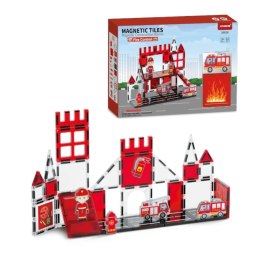 Klocki magnetyczne straż pożarna 32 el. - Magnetic Tiles 3+