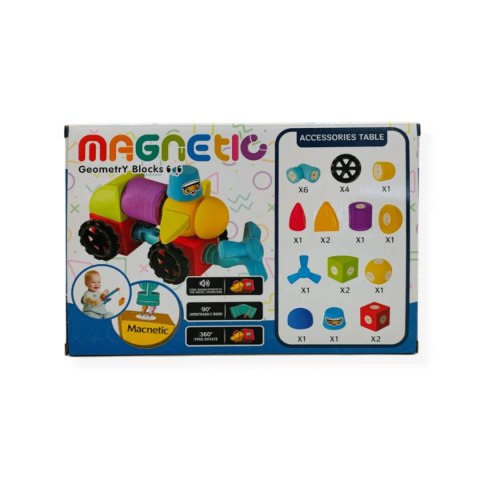 Magnetyczne klocki piankowe EVA 24 el. - MagTic 3+