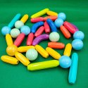 Magnetyczne pałeczki i kulki konstrukcyjne 64 el. - Dreamy 3+