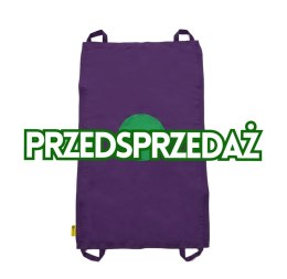 Mini chusta animacyjna 100 x 60 cm fioletowa z kołem zielonym