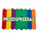 Mini chusta animacyjna 100 x 60 cm zestaw 6 sztuk kolory tęczowe z kołami