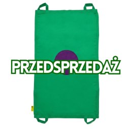 Mini chusta animacyjna 100 x 60 cm zielona z kołem fioletowym