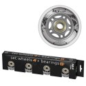 PU 70x24 82A PRZEZROCZYSTE (4 szt.) + ABEC-7 (8 szt.) ZESTAW NILS EXTREME