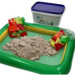 Piasek kinetyczny NaturSand 3 kg z foremkami i piaskownicą - Adam Toys 3+