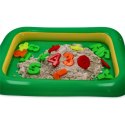 Piasek kinetyczny NaturSand 3 kg z foremkami i piaskownicą - Adam Toys 3+