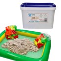 Piasek kinetyczny NaturSand 3 kg z foremkami i piaskownicą - Adam Toys 3+