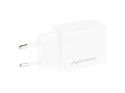 Ładowarka Movano GaN 20W USB-C PD + USB-A (white)