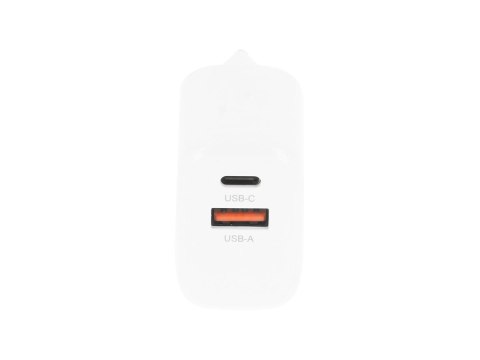 Ładowarka Movano GaN 20W USB-C PD + USB-A (white)