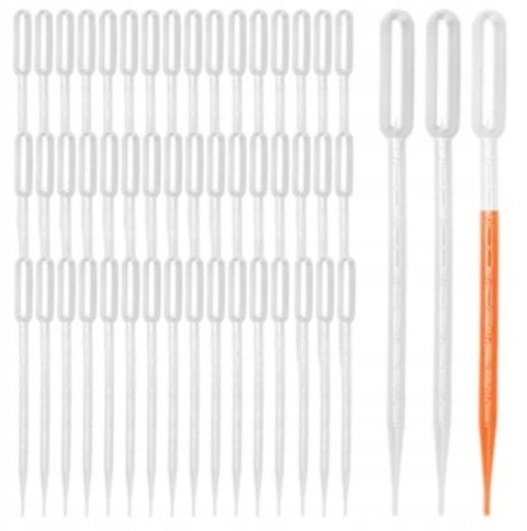 PIPETY LABORATORYJNE 5 ML zestaw 50 sztuk