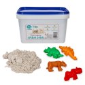 Zestaw piasek kinetyczny NaturSand 2kg + foremki dinozaury