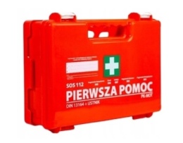 Apteczka z wyposażeniem norma DIN 13164 + ustnik