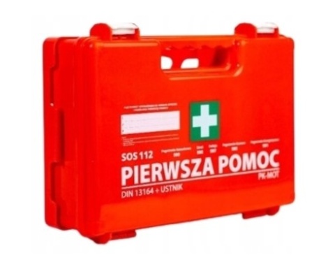 Apteczka z wyposażeniem norma DIN 13164 + ustnik