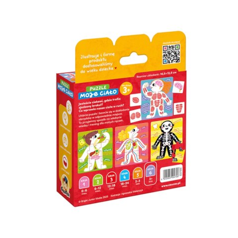 CzuCzu Puzzle Moje ciało - nauka anatomii przez zabawę 3+
