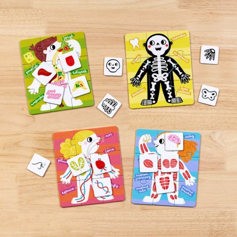 CzuCzu Puzzle Moje ciało - nauka anatomii przez zabawę 3+