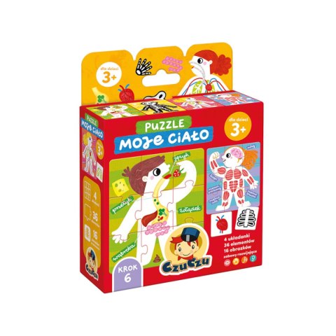 CzuCzu Puzzle Moje ciało - nauka anatomii przez zabawę 3+