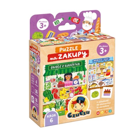CzuCzu Puzzle Na zakupy - układanka i gra 2w1 3+