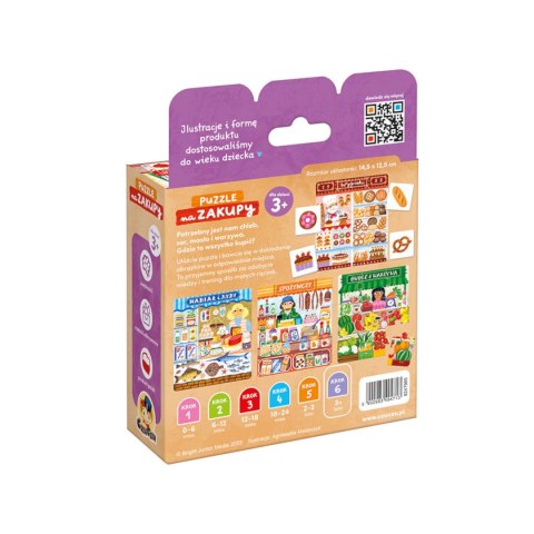 CzuCzu Puzzle Na zakupy - układanka i gra 2w1 3+
