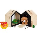 Drewniana klatka dla królika z wybiegiem - Small Foot 3+