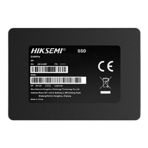 Dysk SSD HIKSEMI D300 Pro 1,92TB SATA3 2,5" (536/505 MB/s) 3D NAND TLC