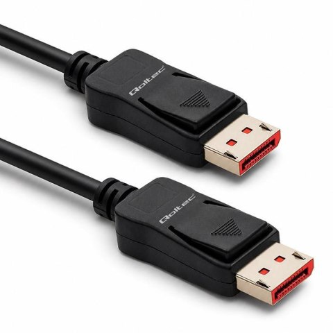 Kabel DisplayPort Qoltec M/M v2.1 | 40G | 0.5m