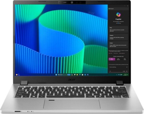 Notebook ACER Travelmate P2 TMP214-56-TCO (14"/I5 120U /16GB/SSD512GB/W11P/Srebrno czarny)
