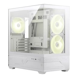 Obudowa MSI MAG PANO M110R WHITE mATX Mini Tower z oknem, bez zasilacza
